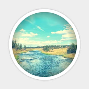 Vintage Photo Peaceful River Magnet